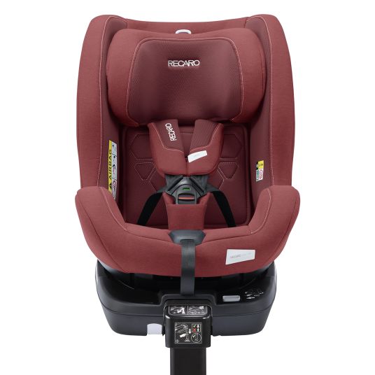 Recaro Seggiolino Reboarder Salia 125 i-Size dalla nascita a 7 anni (40 cm - 125 cm) girevole con base Isofix - Iron Red