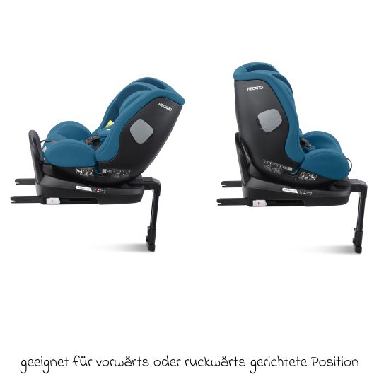 Recaro Seggiolino Reboarder Salia 125 i-Size dalla nascita a 7 anni (40 cm - 125 cm) girevole con base Isofix - Blu acciaio