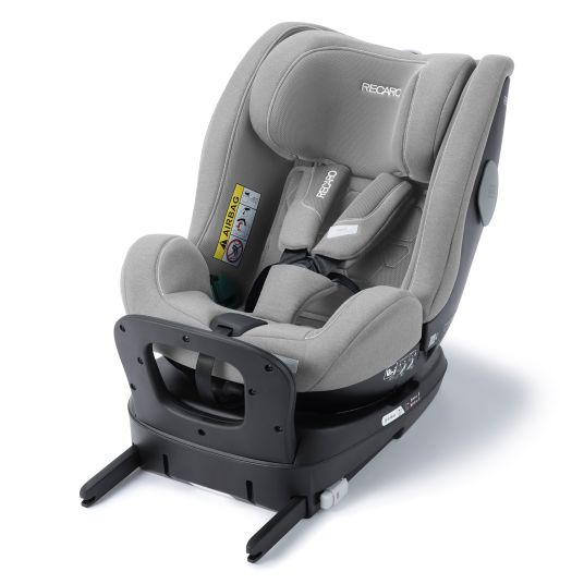 Recaro Reboarder-Kindersitz Salia 125 i-Size KID ab 3 Monate bis 7 Jahre (61 cm - 125 cm) drehbar mit Isofix-Basis - Carbon Grey