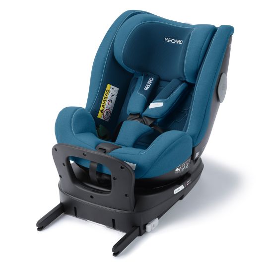 Recaro Reboarder-Kindersitz Salia 125 i-Size KID ab 3 Monate bis 7 Jahre (61 cm - 125 cm) drehbar mit Isofix-Basis - Steel Blue