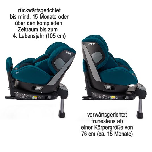 Recaro Reboarder child seat Salia i-Size - Select - Teal Green