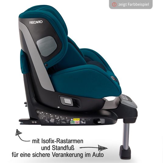 Recaro Reboarder-Kindersitz Salia i-Size + Zubehör Paket - Select - Night Black