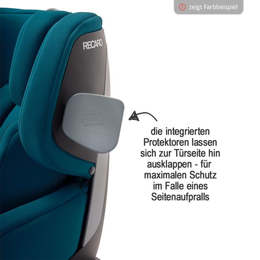 Recaro Reboarder-Kindersitz Salia i-Size + Zubehör Paket - Select - Night Black
