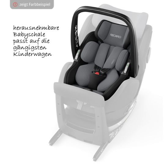 Recaro Reboarder child seat Zero.1 Elite i-Size - Aluminium Grey