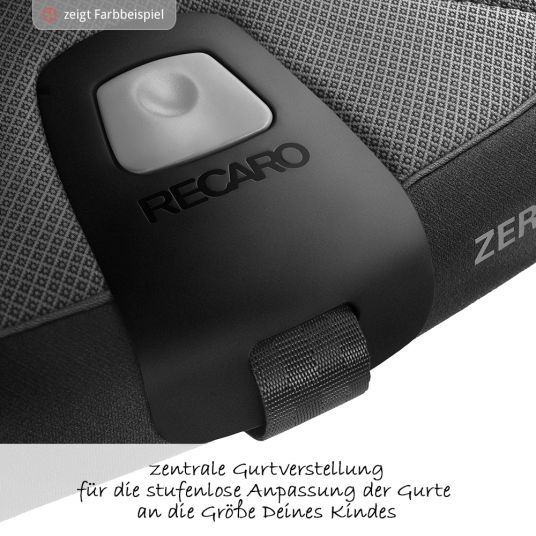 Recaro Reboarder child seat Zero.1 Elite i-Size - Aluminium Grey