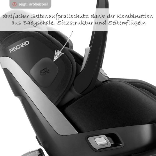 Recaro Reboarder-Kindersitz Zero.1 Elite i-Size - Performance Black