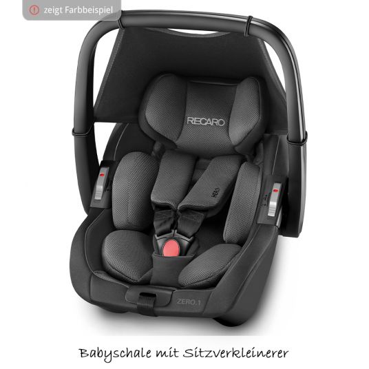 Recaro Reboarder infant seat Zero.1 Elite i-Size - Performance Black