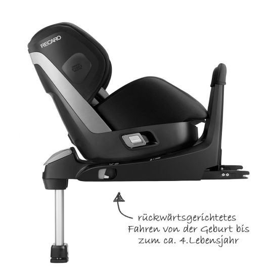 Recaro Reboarder-Kindersitz Zero.1 i-Size - Carbon Black