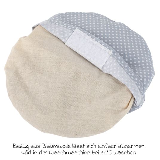 Reer 2in1 breastfeeding support grape pillow for mom warms and cools at the same time - gray