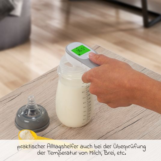 Reer 3in1 Infrarot-Fieberthermometer Colour EarTemp für Ohrmessung - Weiß Grau