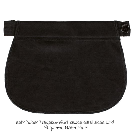 Reer 4-tlg. Hosenerweiterungs-Set Mama für ein bequemes Tragen der vorhandenen Kleidung - Schwarz