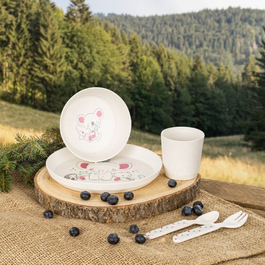 Reer 5-piece tableware set Growing from sustainable raw materials - LovelyFriends