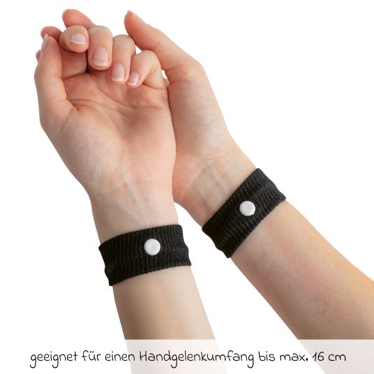 Reer Akupressur-Armband Mama mit einem hohen Tragekomfort - Schwarz