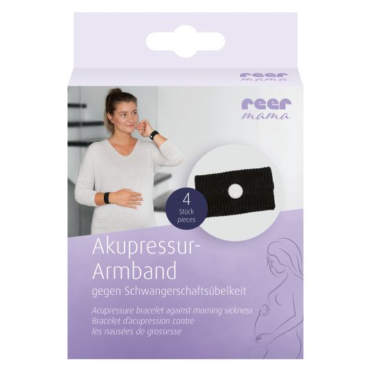 Reer Acupressure bracelet for mom with a high wearing comfort - Black