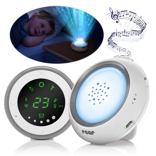 Reer Baby Monitor with Projector and Music - White