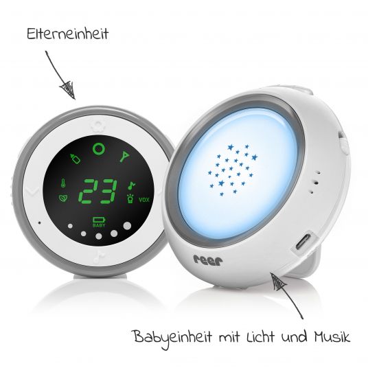 Reer Baby Monitor with Projector and Music - White