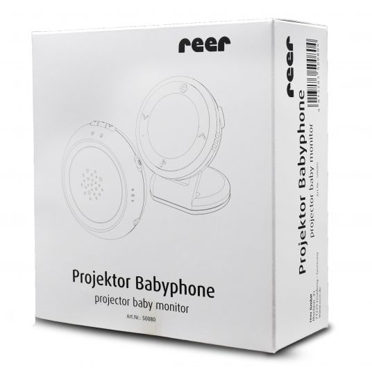 Reer Baby Monitor with Projector and Music - White