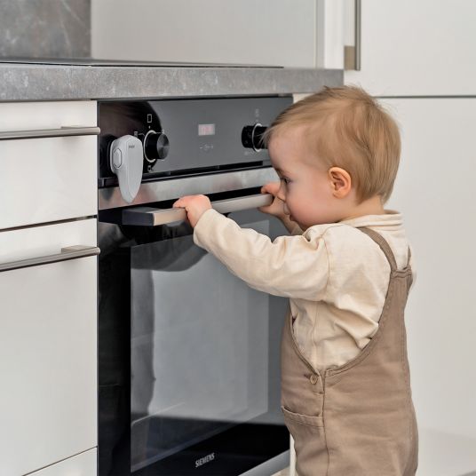 Reer Oven child safety lock for closing the oven door - gray