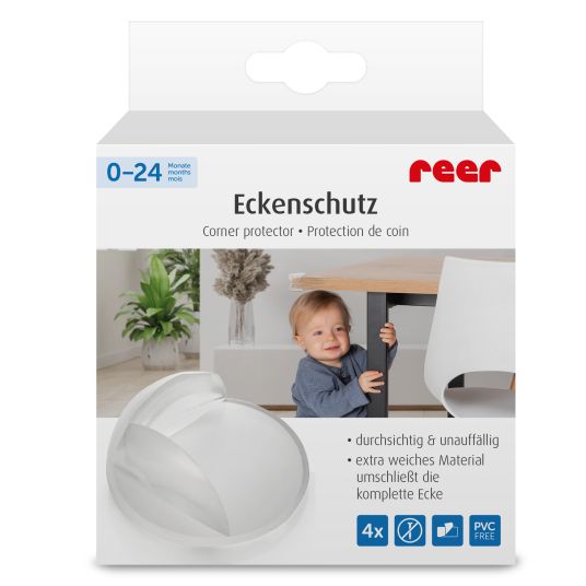 Reer Eckenschutz 4er Pack inkl. Klebeband - Transparent
