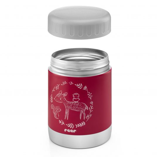 Reer Scatola calda in acciaio inox 300ml - ColourDesign - Rosso bacca