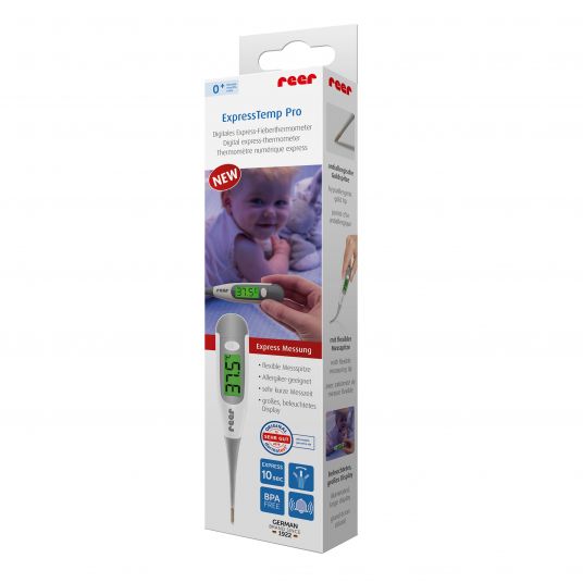 Reer Express-Fieberthermometer Digital ExpressTemp Pro - mit flexibler Messpitze