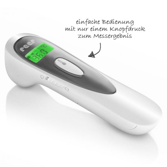 Reer Infrared clinical thermometer baby 3-in-1 Colour SoftTemp for ear and forehead