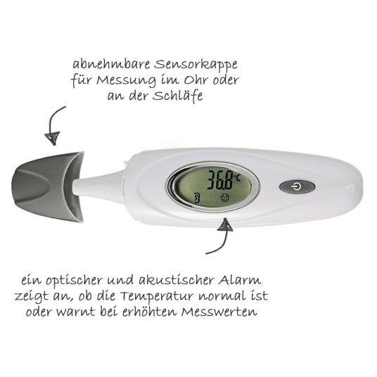 Reer Infrarot-Thermometer 3 in 1 Skin Temp