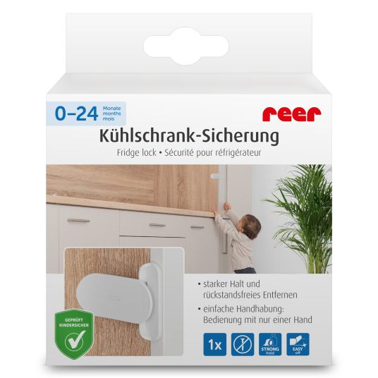 Reer Kühlschrank-Sicherung mit Klebeband - Weiß