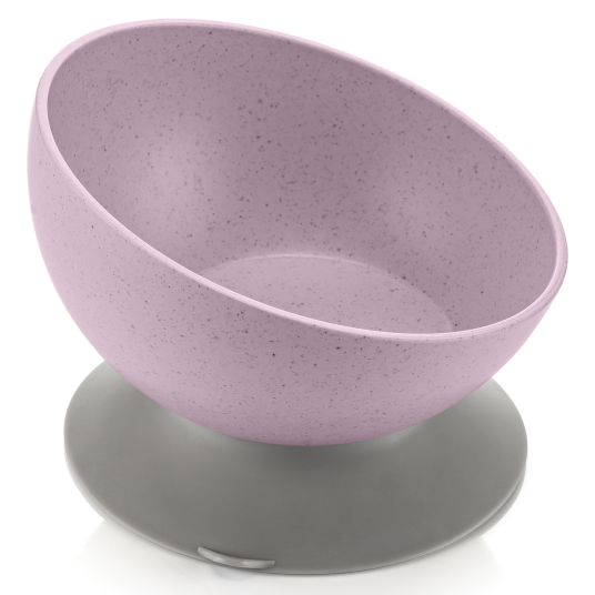 Reer Learning bowl with suction cup Growing Bowl made from 80% renewable raw materials such as wood & sugar from Germany - Pink