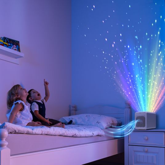 Reer Air purifier 4in1 Air Purifer - with night light, star projector & music function - white