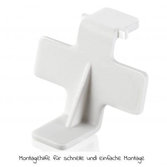 Reer Magnetschloss 4er Pack mit Montagematerial - Weiß