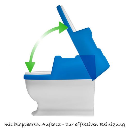 Reer Mini-Toilette Sitzfritz - Weiß Blau