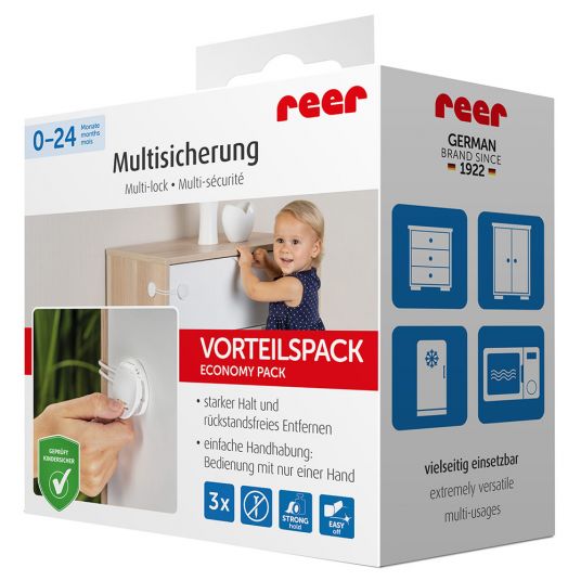 Reer Multi-Sicherung 3er Pack - Weiß