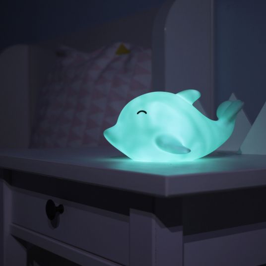 Reer Nachtlicht Lumilu Sea Life - Dolphin - Pastell Grün