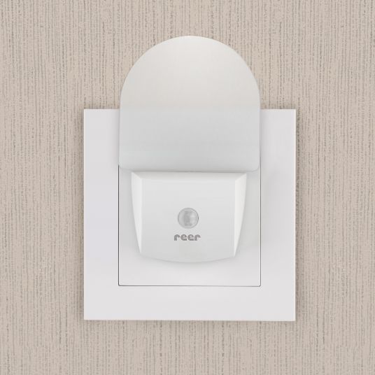 Reer Luce notturna con sensore crepuscolare Nightguide - Bianco