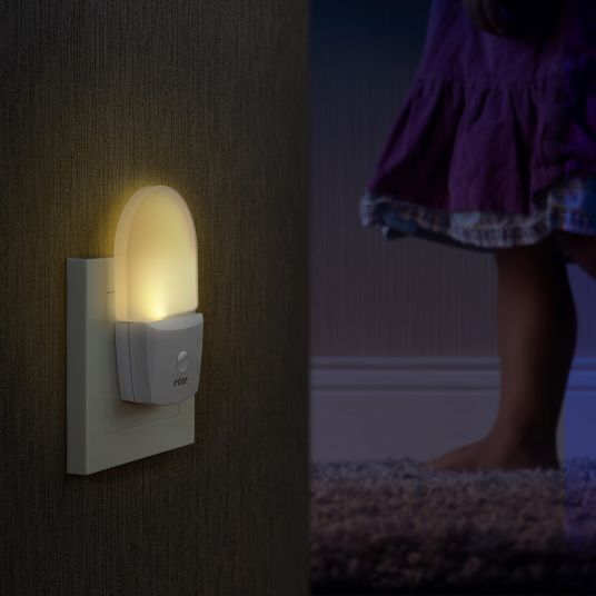 Reer Luce notturna con sensore crepuscolare Nightguide - Bianco