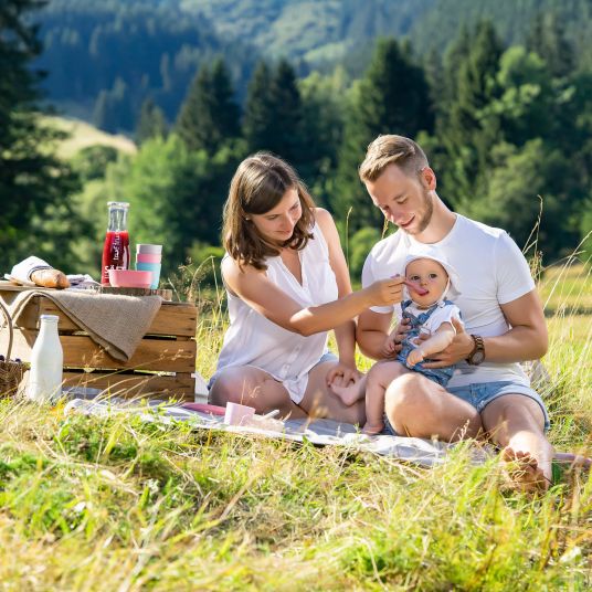 Reer Schale 2er Pack Growing aus nachhaltigen Rohstoffen - Türkis Grau