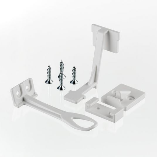 Reer Schrank- und Schubladensicherung mit Montagehilfe 3er Pack - Weiß