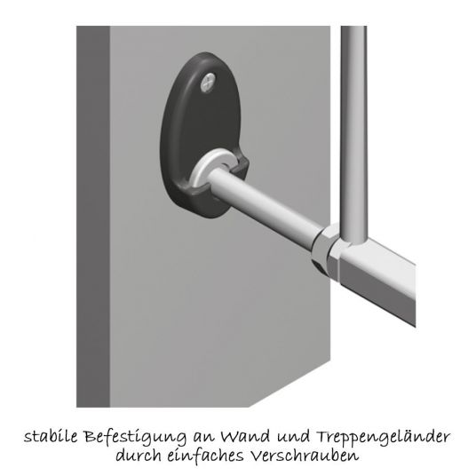 Reer Schutzgitter zum Schrauben Basic Simple Lock 65,5 - 106 cm - Holz