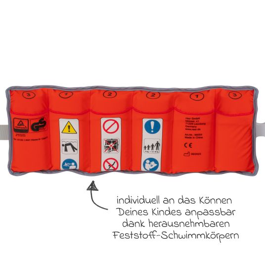 Reer Swimming belt myswimbuddy from 2 years - 6 years (15 kg - 30 kg) - Red