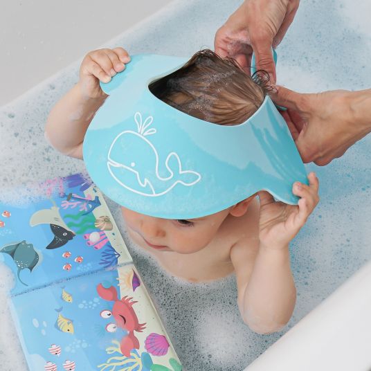 Reer Cappuccio protettivo per shampoo MyHappyBath - Blu