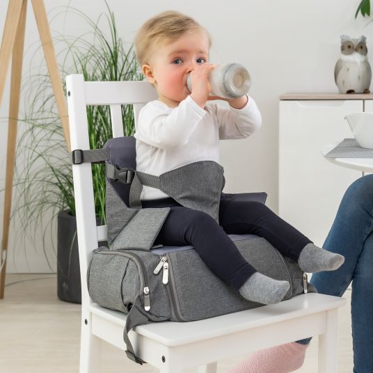 Reer Booster seat for on the go Growing - Grey Melange
