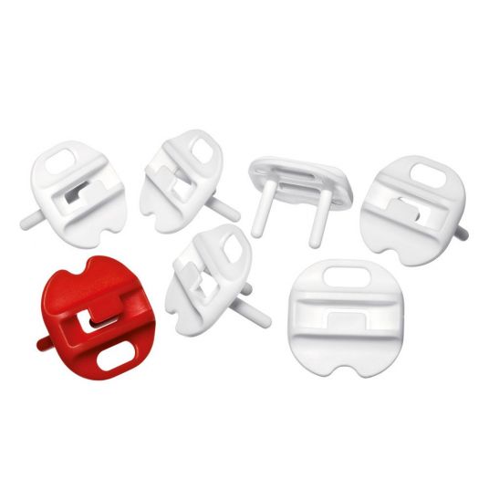 Reer Socket cap 6 pack - White