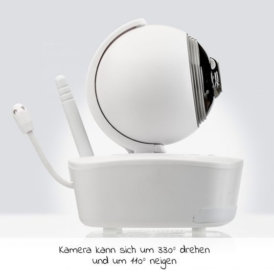 Reer Video-Babyphone BabyCam XL - Weiß / Grau