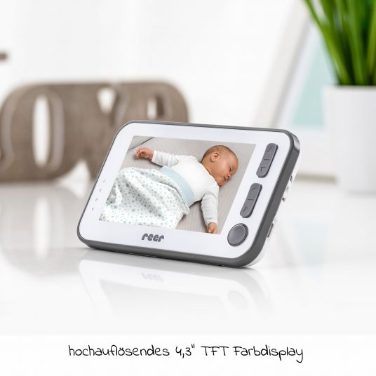 Reer Video baby monitor BabyCam XL - White / Grey