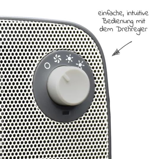 Reer Wickelheizstrahler / Heizlüfter 3in1 FeelWell Air - mit Kühlfunktion - Grau Weiß