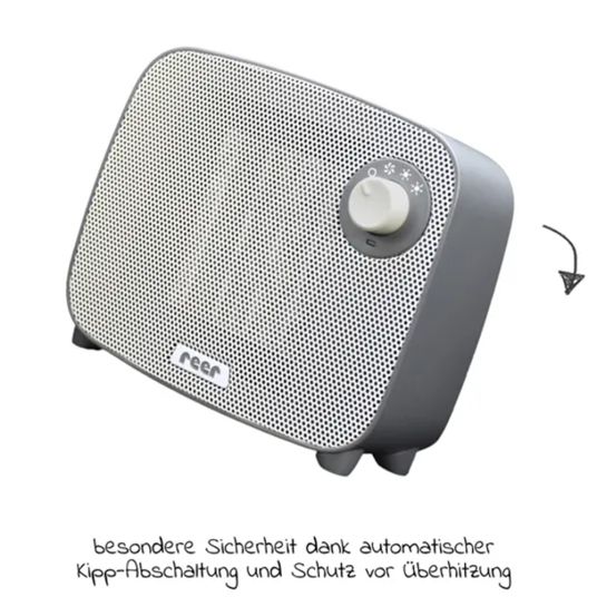 Reer Riscaldatore radiante avvolgente / termoventilatore 3in1 FeelWell Air - Grigio Bianco