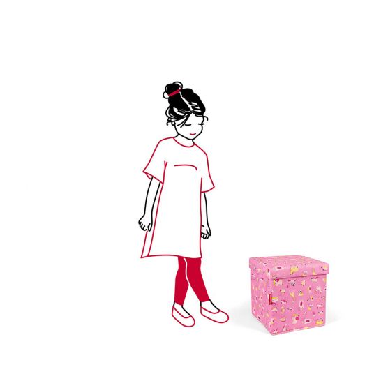 Reisenthel Storage box Sitbox - ABC Friends - Pink