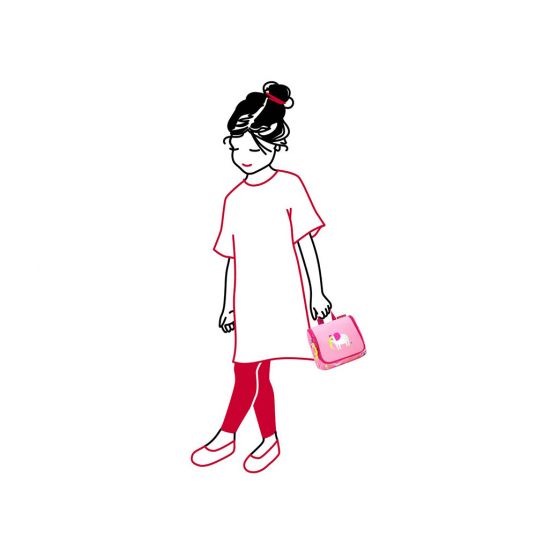 Reisenthel Washbag Toiletbag Kids - ABC Friends - Pink - Size S