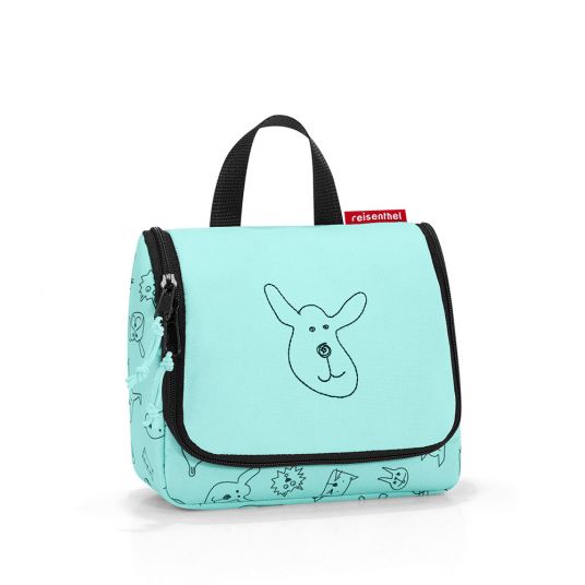 Reisenthel Washbag Toiletbag Kids - Cats & Dogs - Mint - Size S